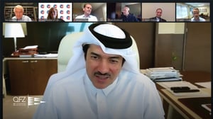 H.E. Al-Sayed addressing webinar attendees