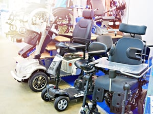 Wheelchairs with electric motor