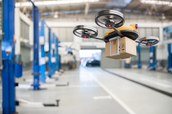 Commercial Drone Drop Delivery 